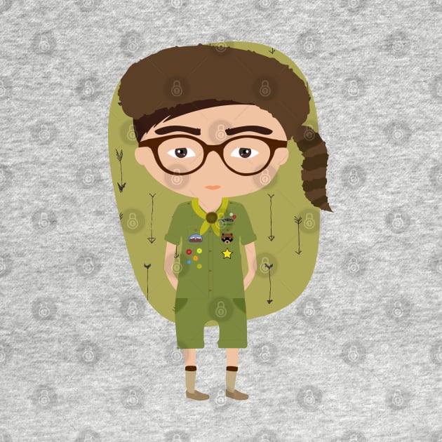 Sam Shakusky de Moonrise Kingdom by Creotumundo